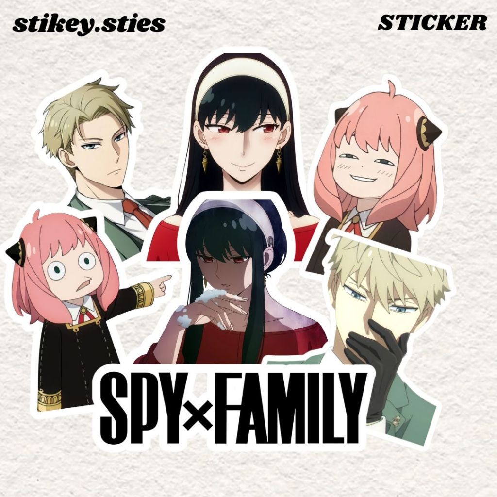 

STICKER ANIME SPY X FAMILY PACK AESTHETIC BRAND ANTI AIR VINYL / STIKER HELM LAPTOP HP MOTOR TUMBLR TAS KOPER