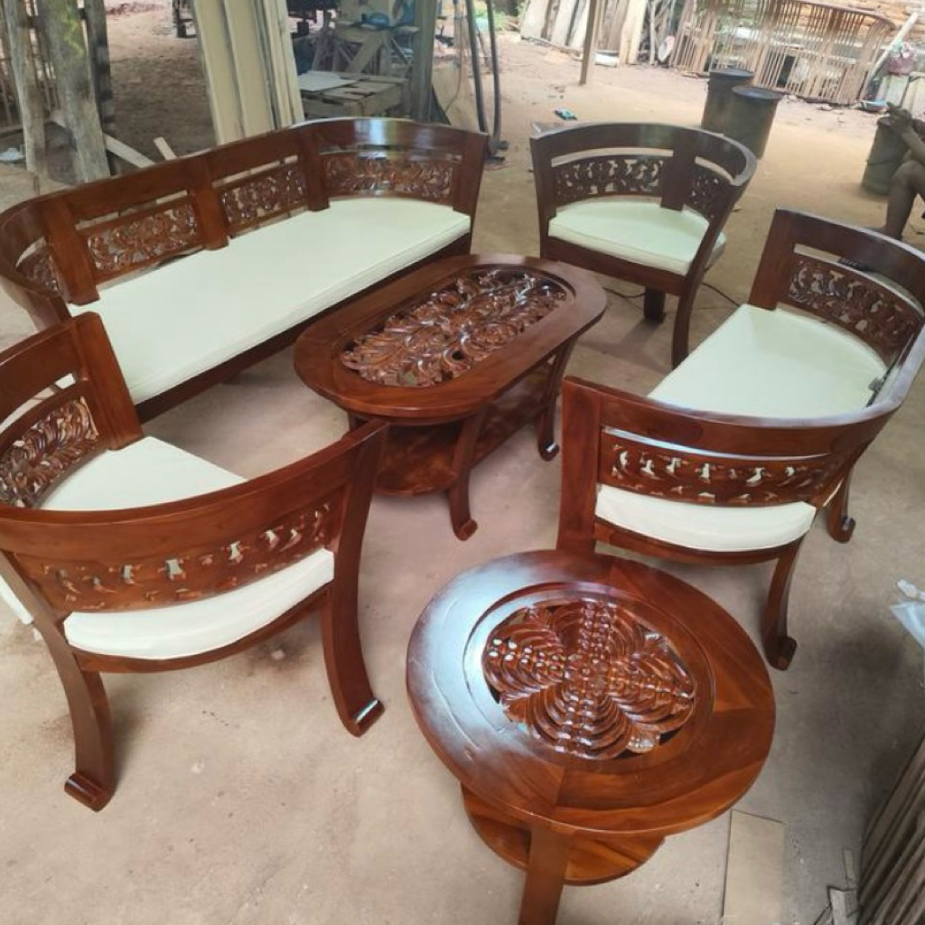 set kursi tamu ukir kayu jati kursi tamu ukir jati