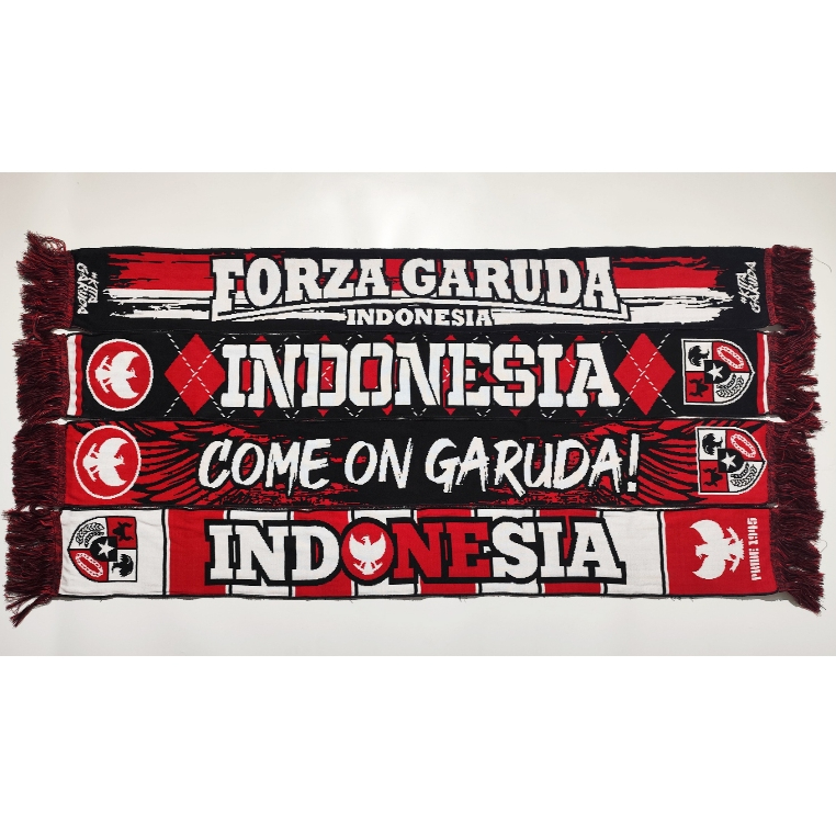 Pabrikradjoet syal indonesia scarf indonesia syal timnas syal rajut digital 14get satu sisi