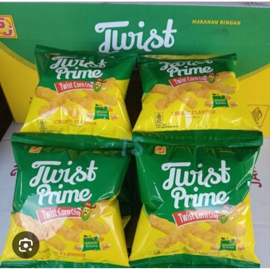 

1 renceng Chiki twist prime/ Chiki B3rh4diah Bila B3RunTung/ 1 renceng isi 10 pcs/ Chiki Viral