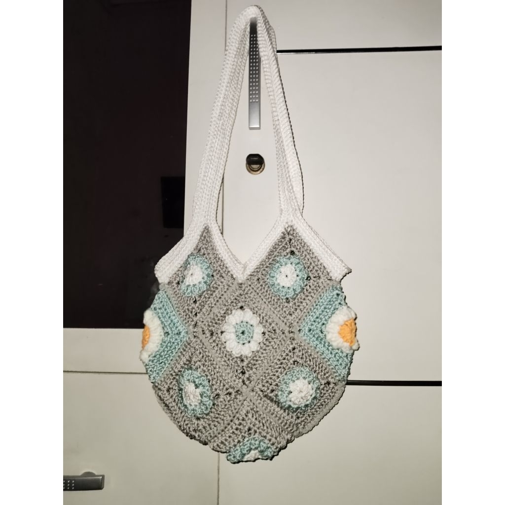 Tas Rajut Granny Square Tote bag Rajut