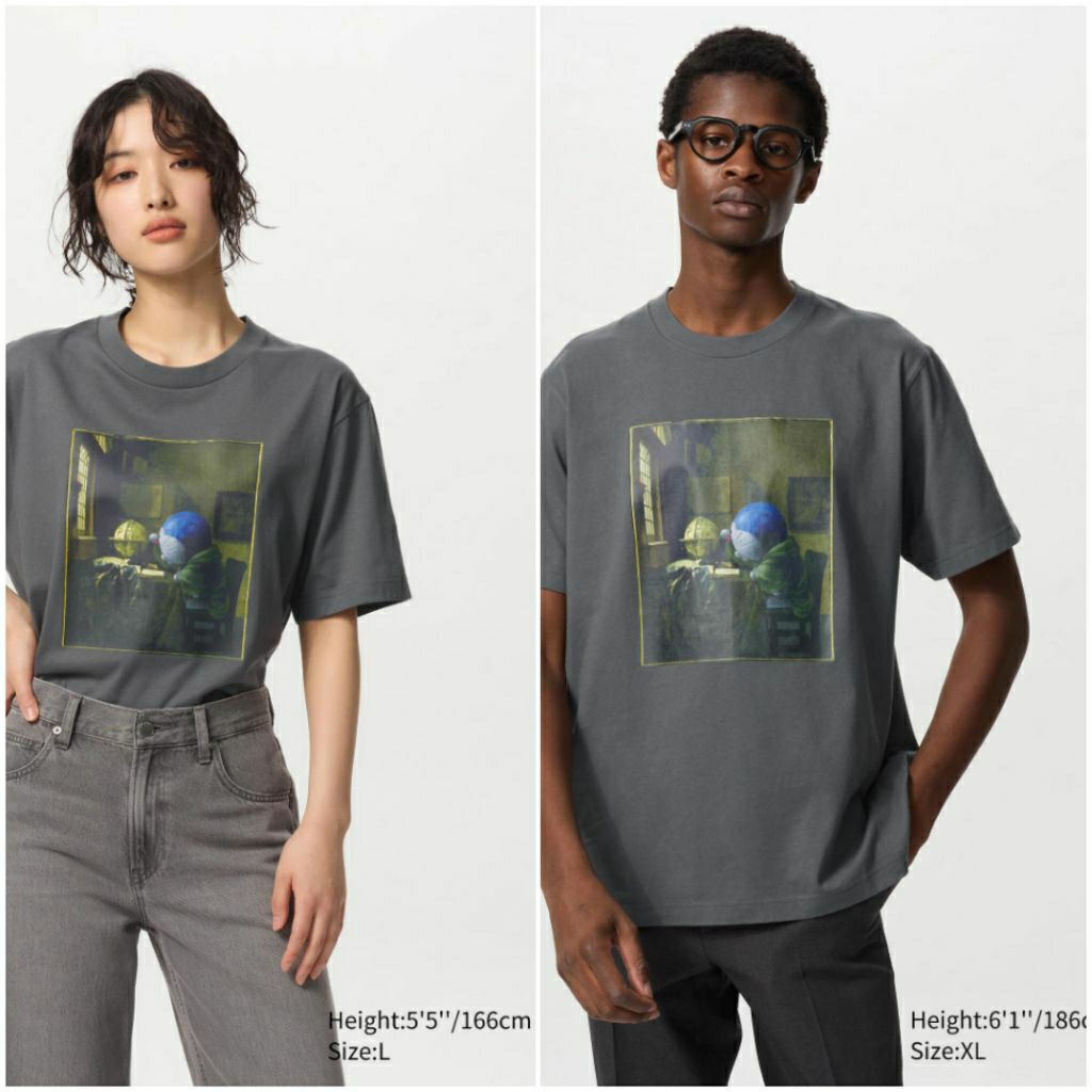 Kaos UNIQLO Doraemon Short Sleeve UT ( ORIGINAL UNIQLO UNISEX )