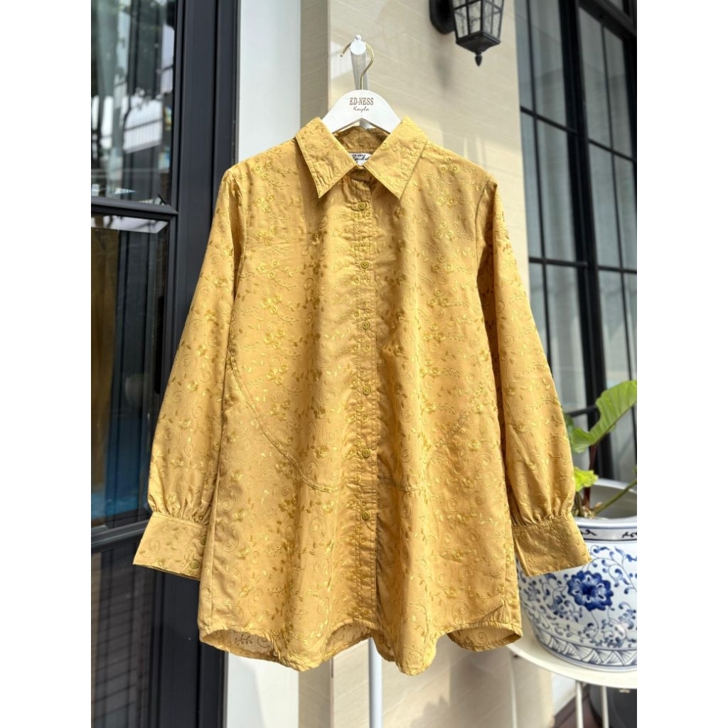 Kemeja Katun Bordir ori By Edness Kayla