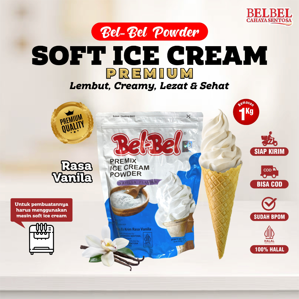 

Belbel Bubuk Ice Cream Rasa Vanilla Kemasan 1 Kg