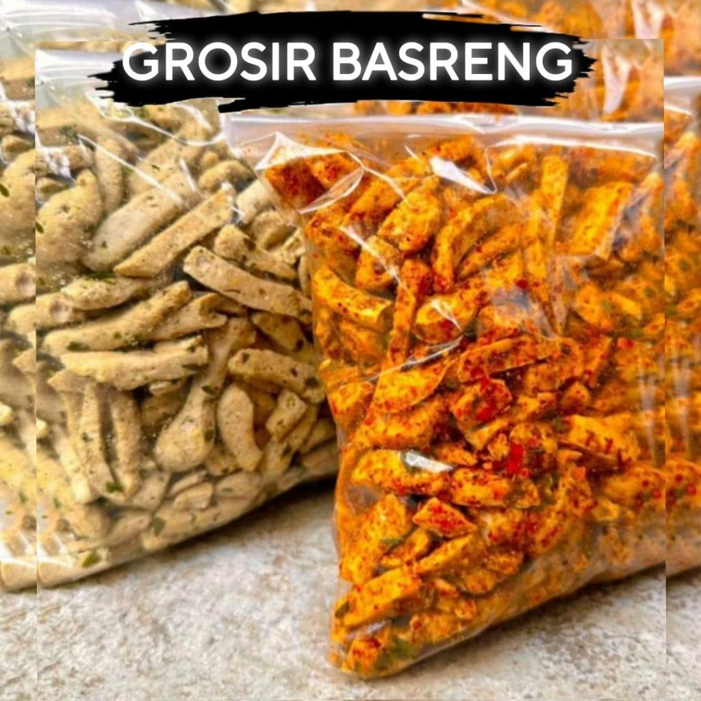 

Basreng pedas daun jeruk 1kg Extra pedas dan Original