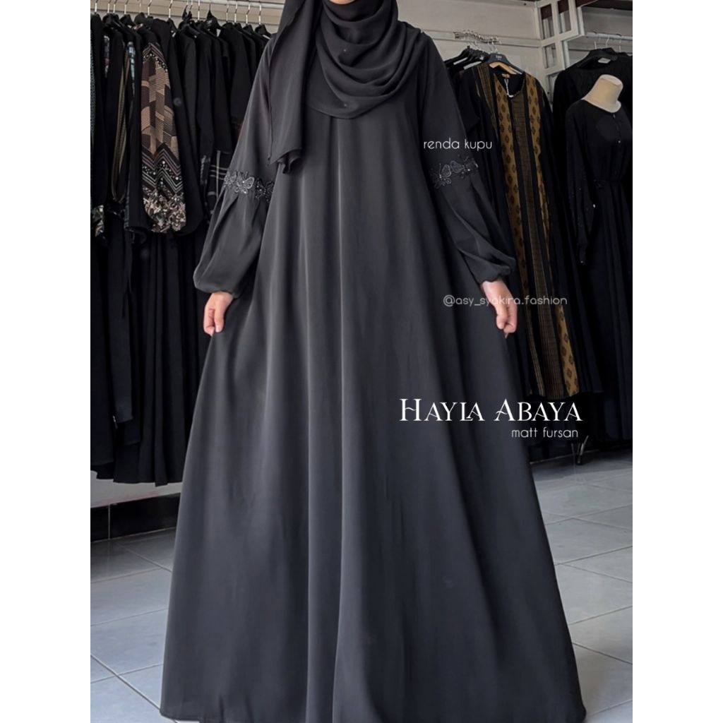 Abaya Balon Polos Abaya Hayla By Asy-Syakira Fashion Madinah Temboro Pasti Diskon
