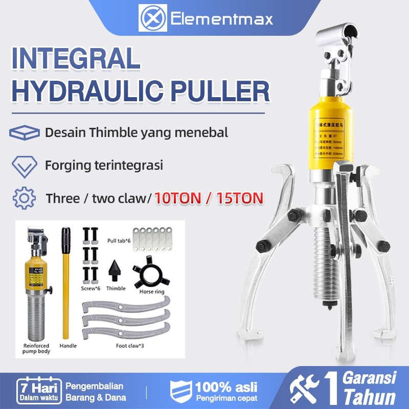Elementmax Integral Hydraulic Gear Puller 5Ton/10Ton Wheel Bear Puller 15 Ton Hydraulic Gear Puller 