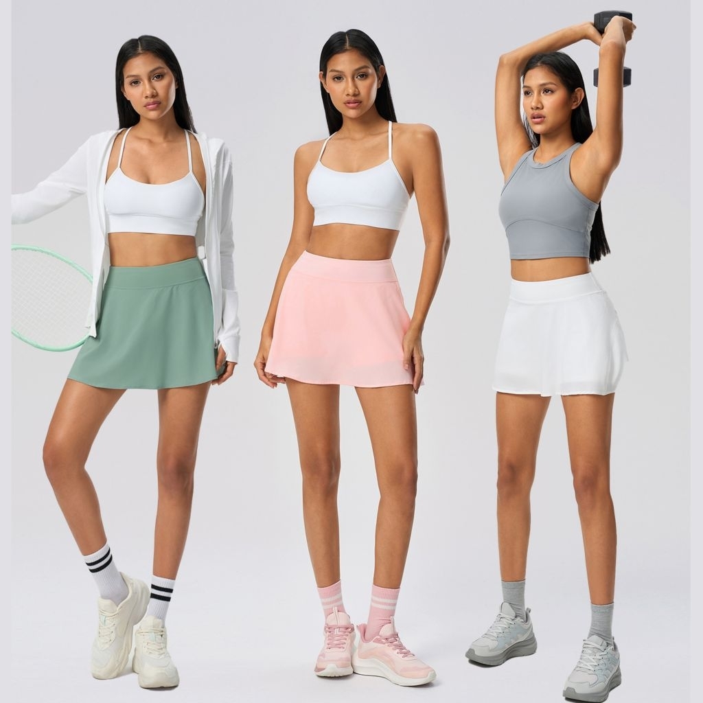 Frida Rok Skort Tenis / Bawahan Olahraga wanita/ Rok Golf Padel Skort