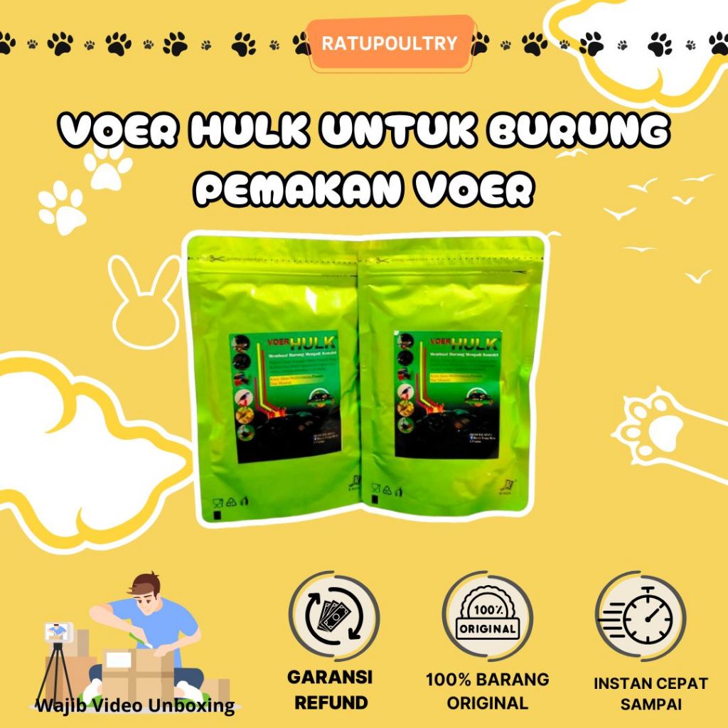 Voer Hulk untuk Burung Pemakan Voer