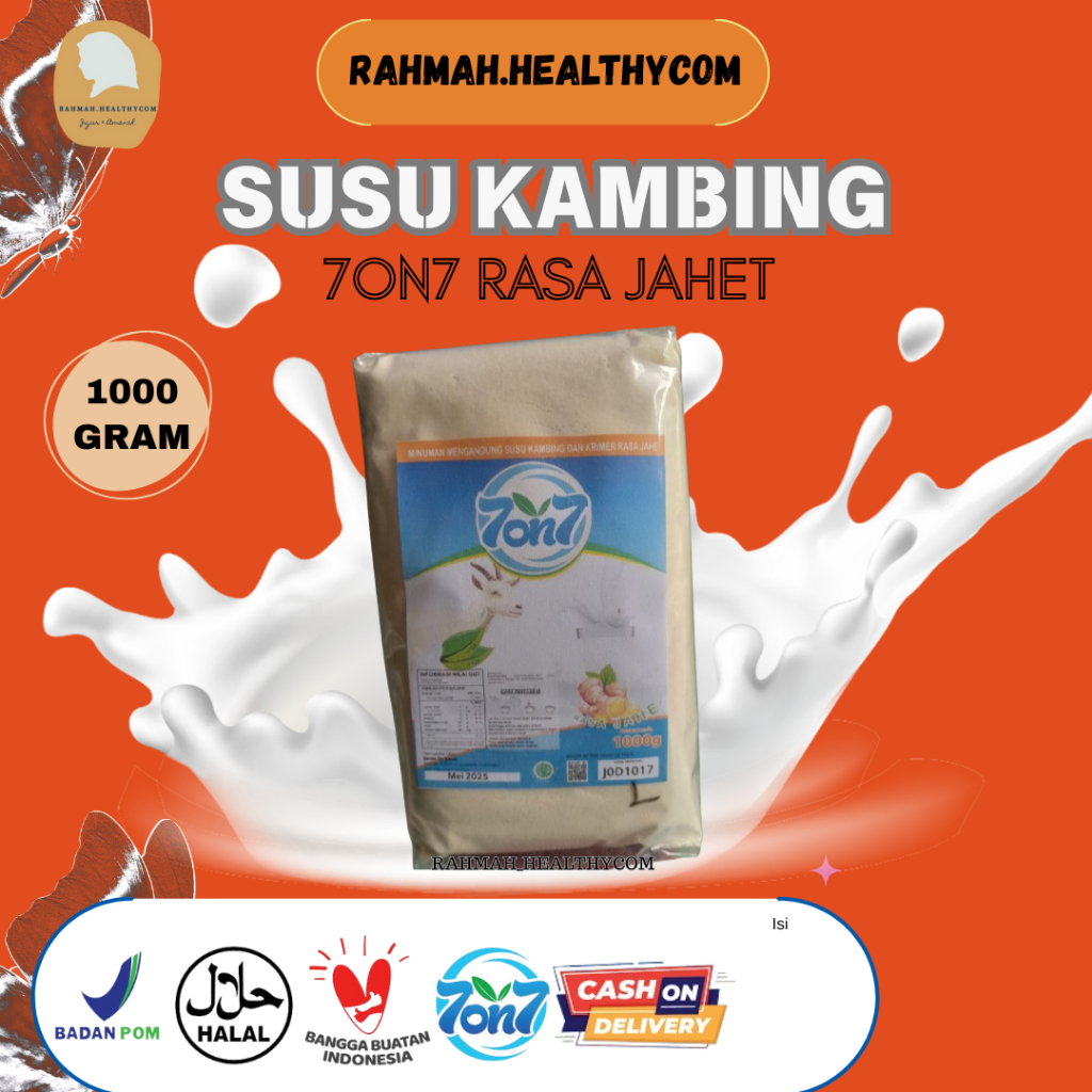 

SUSU KAMBING 7on7 Kemasan Jahe 1000gr/500gr/250gr BPOM Seven on Seven