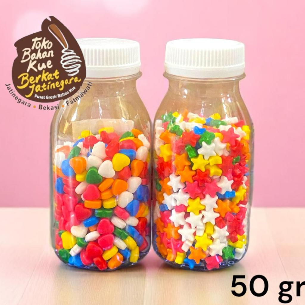 

CONVETI LOVE DAN BINTANG SUGAR IMPORT 50 GR / HIASAN CAKE