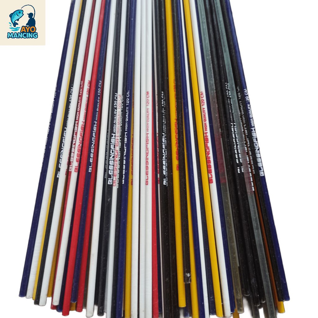 Blank Joran medium lentur fiber solid 120,140cm premium