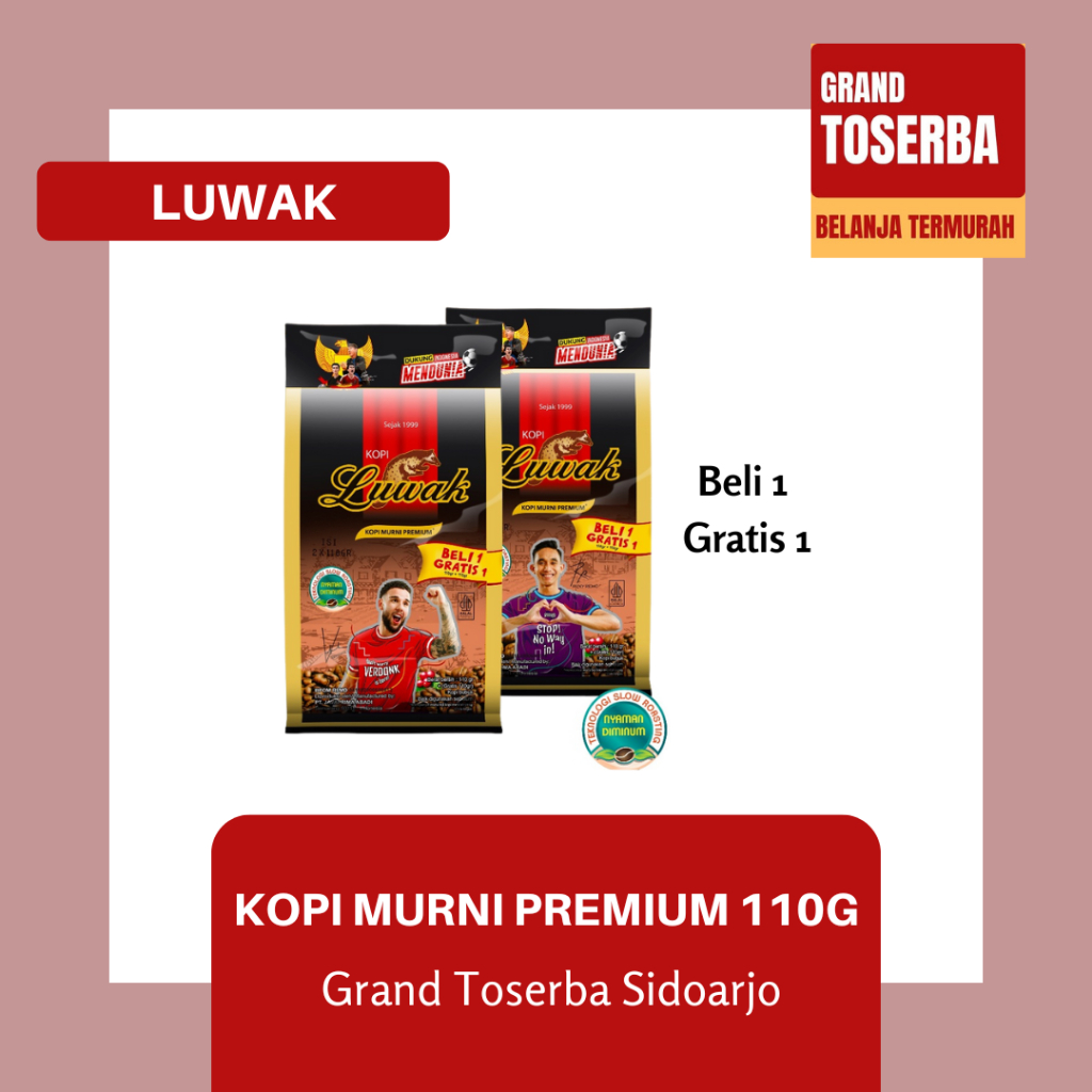 

KOPI LUWAK HITAM PREMIUM BELI 1 GRATIS 1 BERAT 110g / KOPI BUBUK PREMIUM