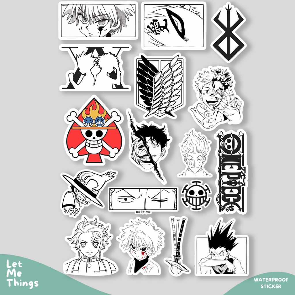

Sticker helm anime one piece || Stiker anime one piece Zoro luffy