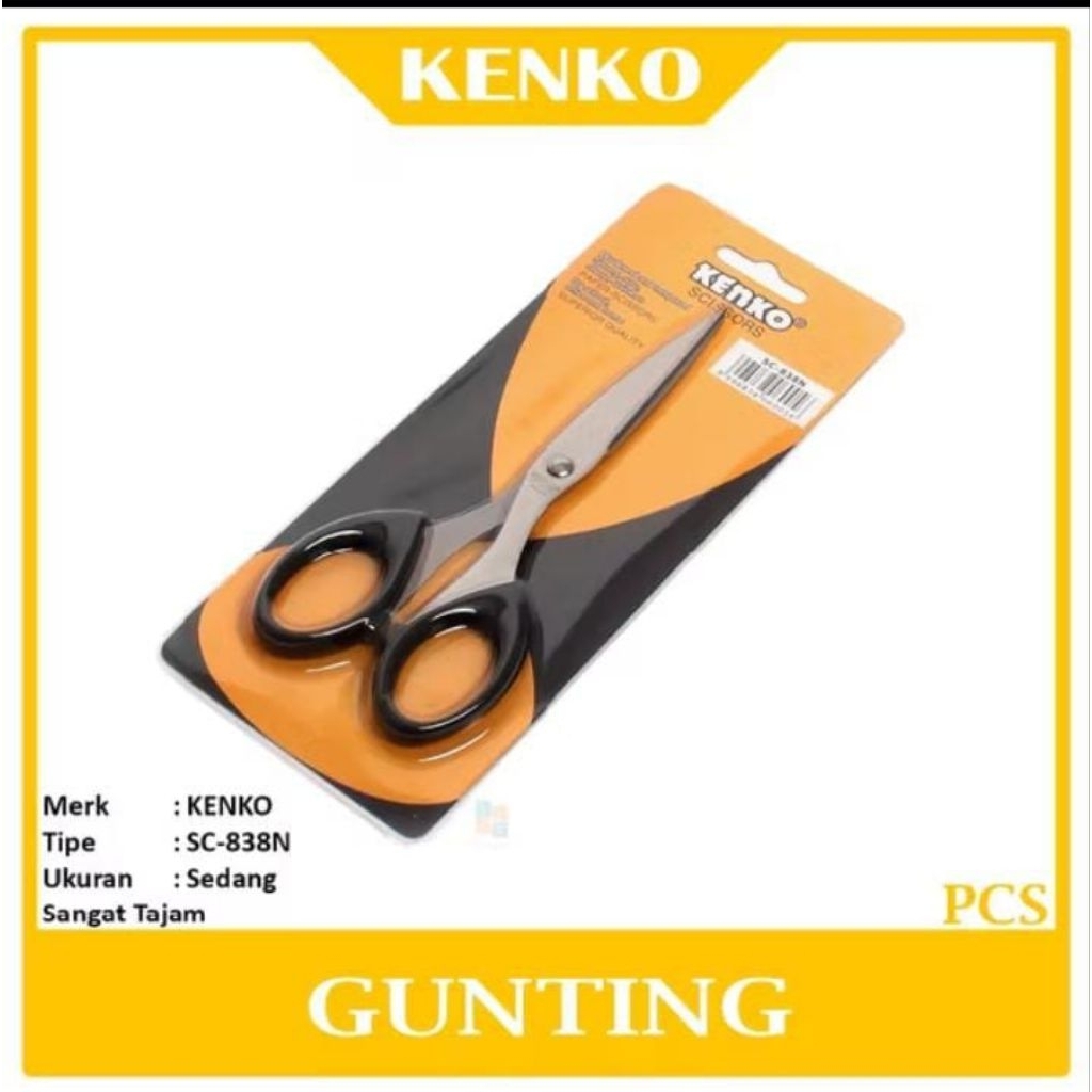 

KENKO - Gunting Stainless Sedang SC-838N-Pcs