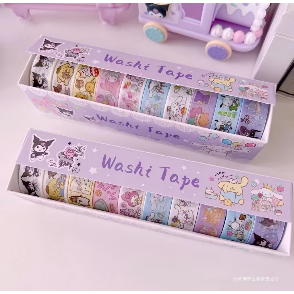 

Washi Tape Isi 10 Sanrio Washie Tape Sanrio Isi 10pcs