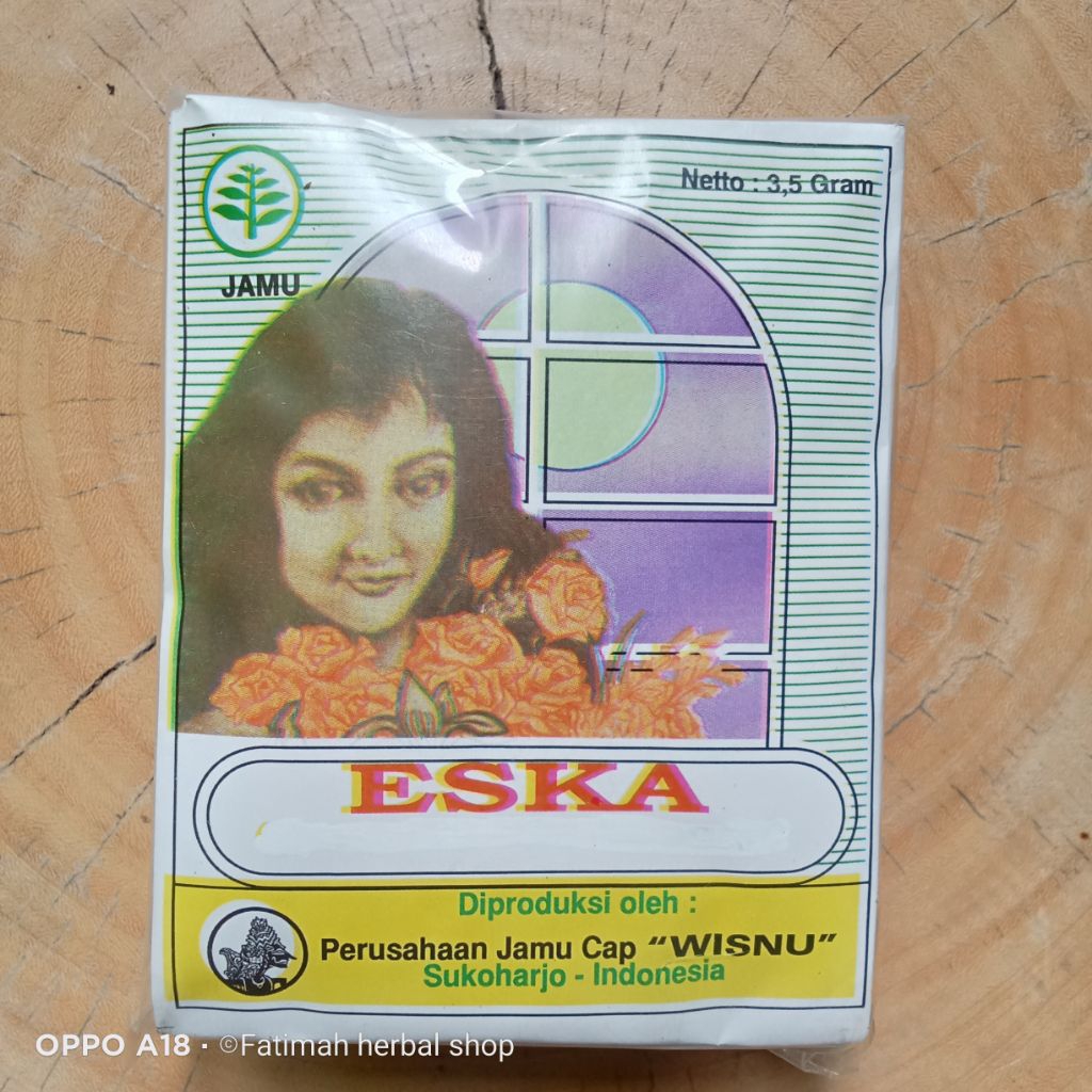 

Jamu Eska Wisnu kemasan pack isi 10 sachet