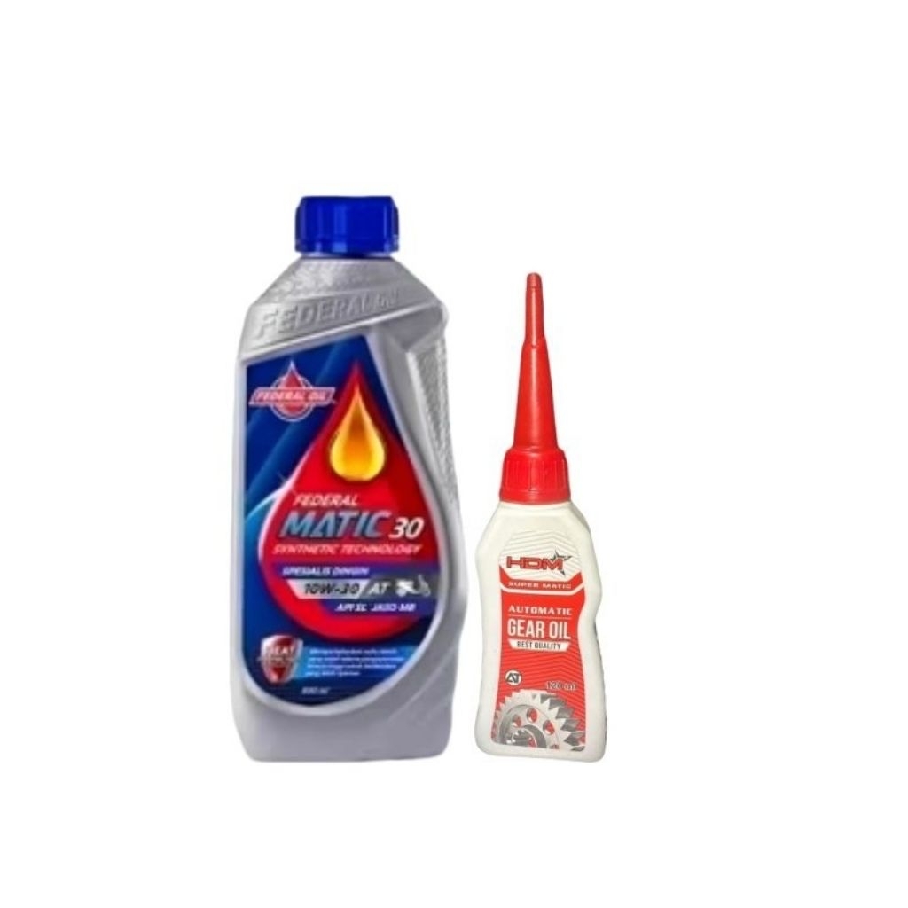Oli Federal Matic Silver + Gardan Hdm 120 ml Oli Motor Matic Federal Matic 800ml Federal Oil