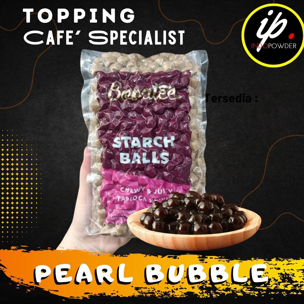 

IP Jakarta - PEARL BUBBLE Bobatee 1Kg I BOBA Untuk Topping Minuman Cafe dan Waralaba