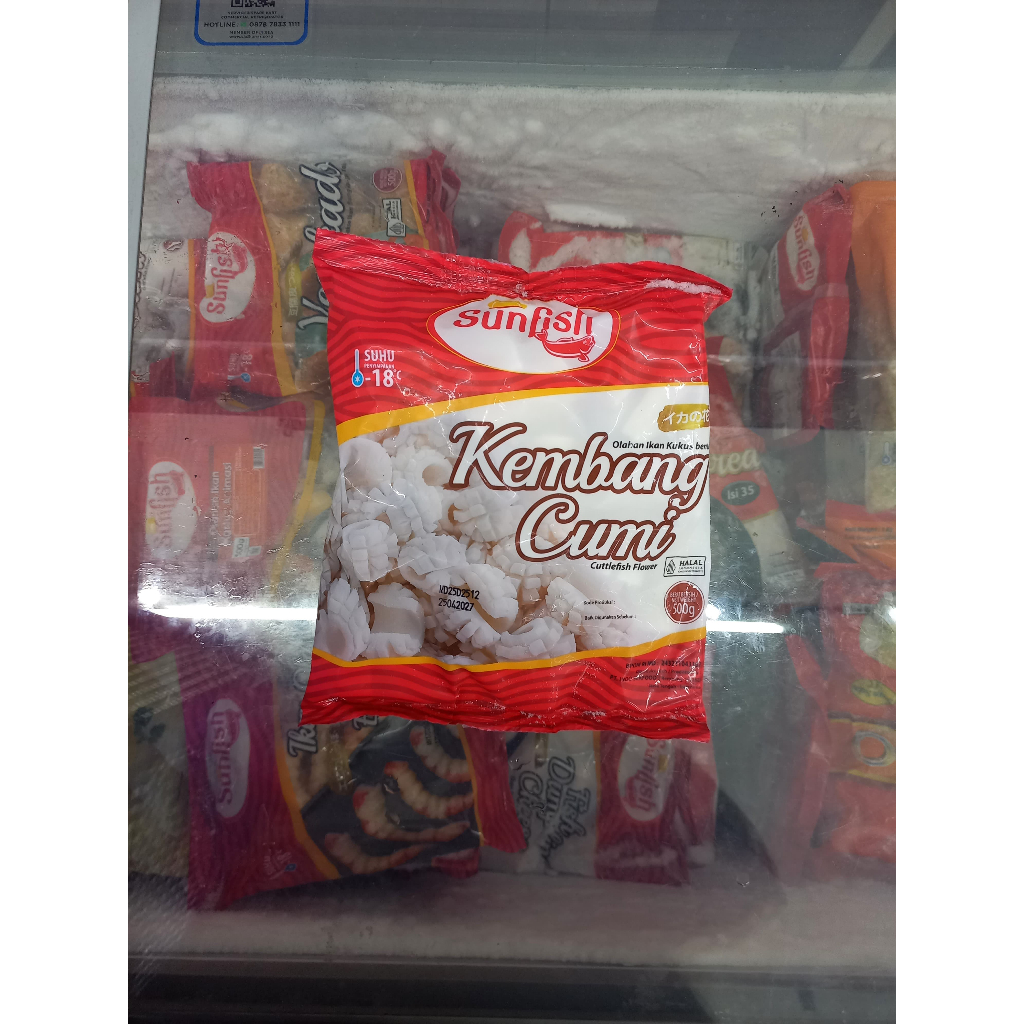 

Frozenfood SUNFISH Kembang Cumi 500gr