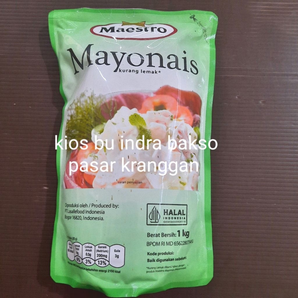 

maestro mayonais 1 kg mayo kurang lemak mayones mayonaise