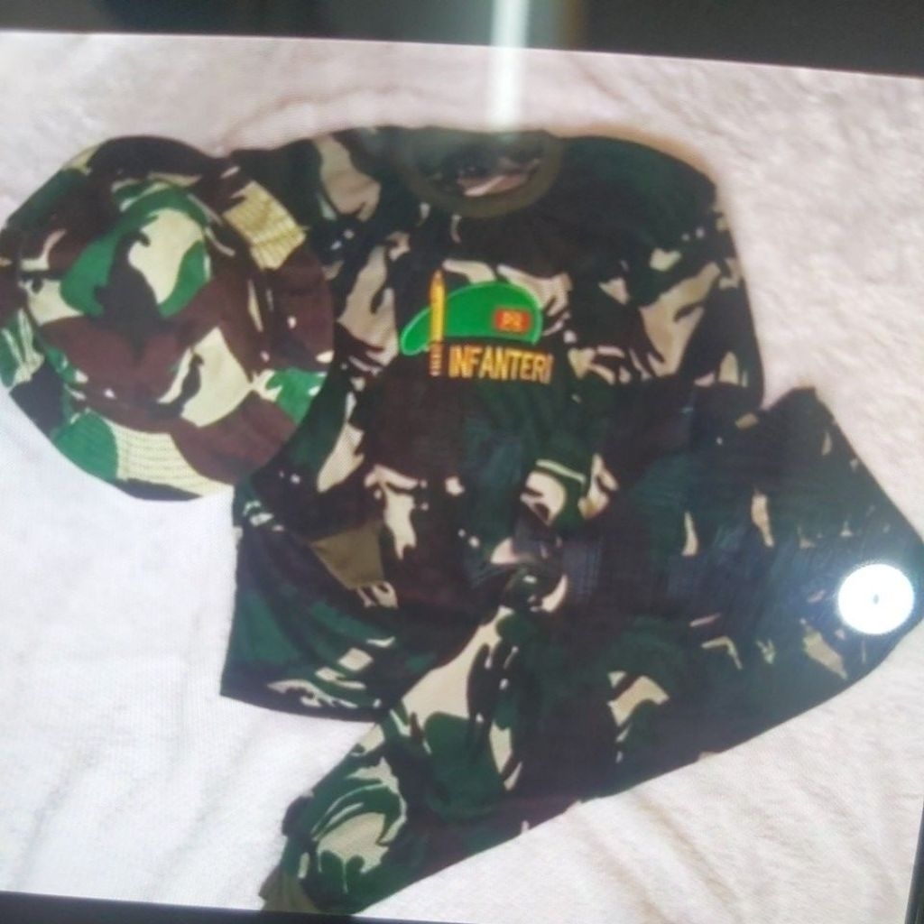 Kaos Loreng Tentara/TNI anak-anak