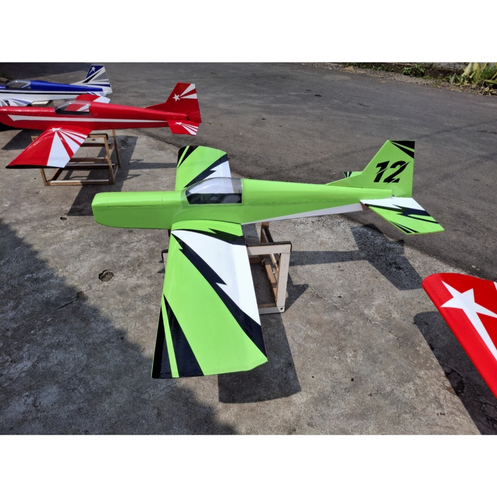 Sporter RC 120cm, Trainer low wing rc pesawat, pesawat remote control, pesawat pemula, KIT Pesawat