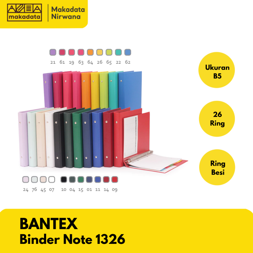 

BANTEX MULTI RING BINDER 26 RING B5 1326 (1 PCS)