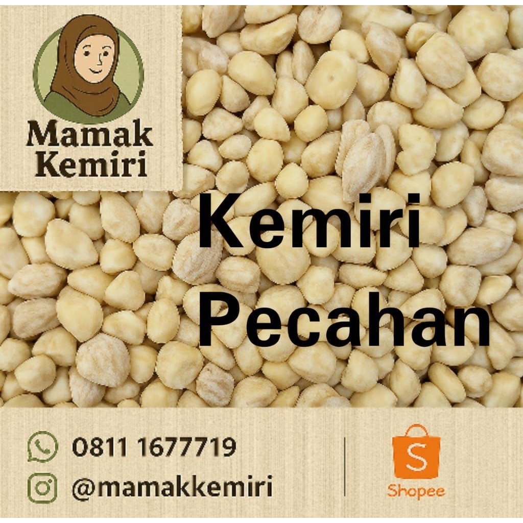 

Kemiri Pecahan Kualitas Premium 500 gram