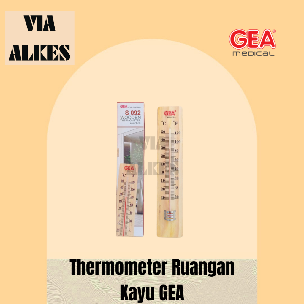 Thermometer Ruangan - Pengukur Suhu Ruangan - Thermometer Kayu