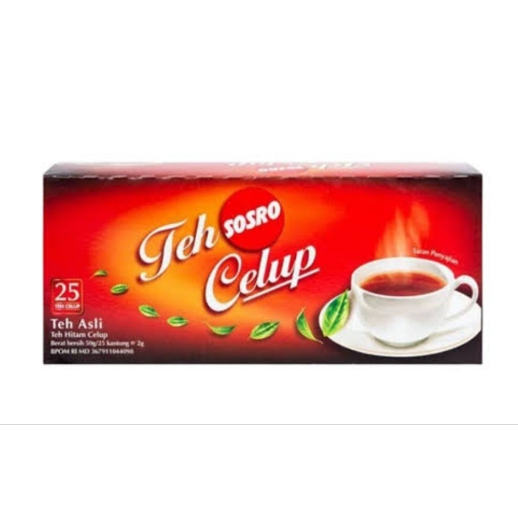 

teh celup sosro 25 kantong teh - Teh Sosro