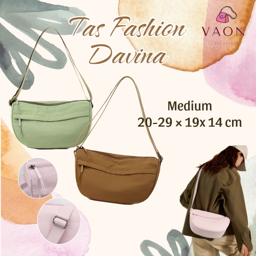 Tas Selempang Medium Sedang Sling Bag Import Wanita Cewek Tas Fashion Davina
