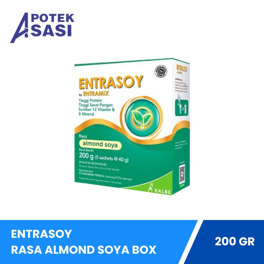 

Entrasoy Rasa Almond Soya - 200 Gram