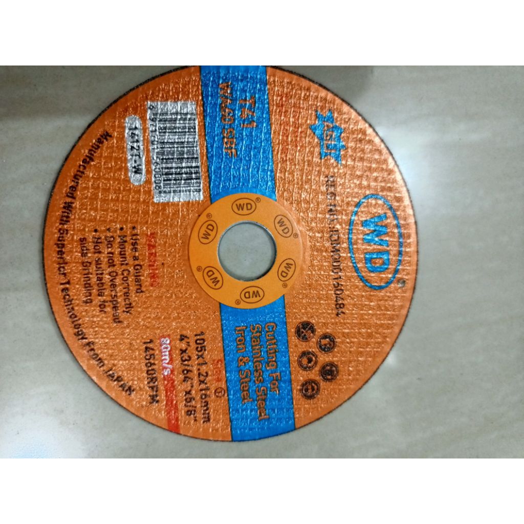 Mata Gerinda pemotong besi WD