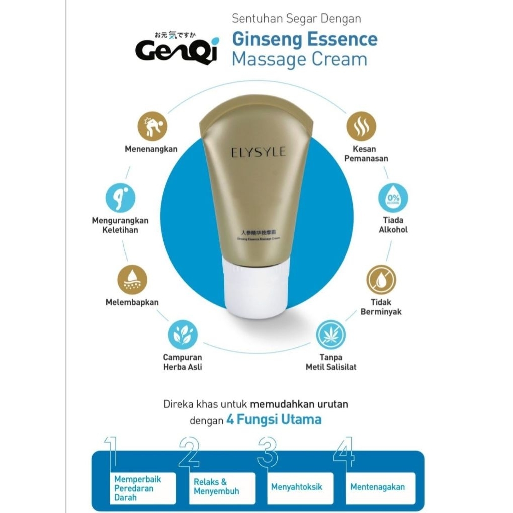 Elken Genqi Ginseng Cream 120ml