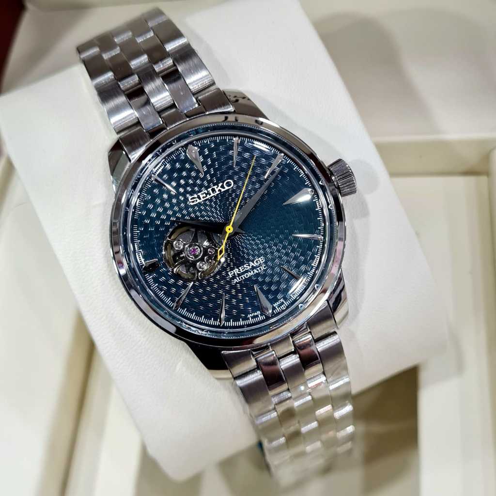 Jam tangan pria SEIKO PRESAGE,automatic,Premium strap leather