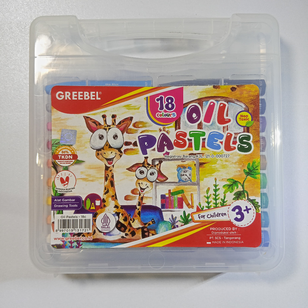 

Crayon Krayon Minyak Oil Pastel Greebel Isi 18 Warna