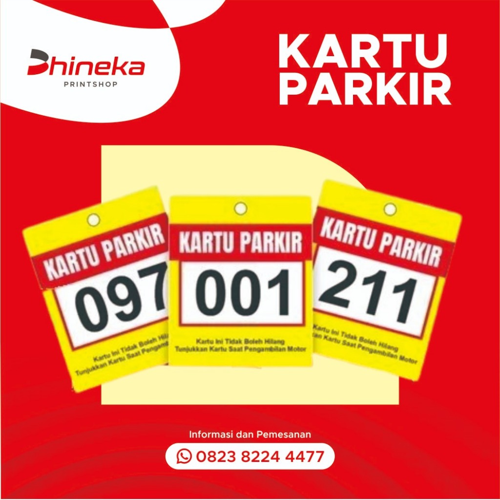 

CETAK KARTU PARKIR/CARD PARKING/NO PARKIR