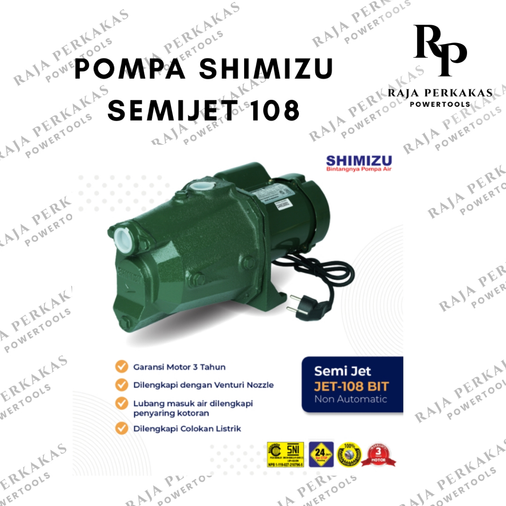 Pompa SHIMIZU 108 POMPA AIR SEMI JET PUMP SHIMIZU