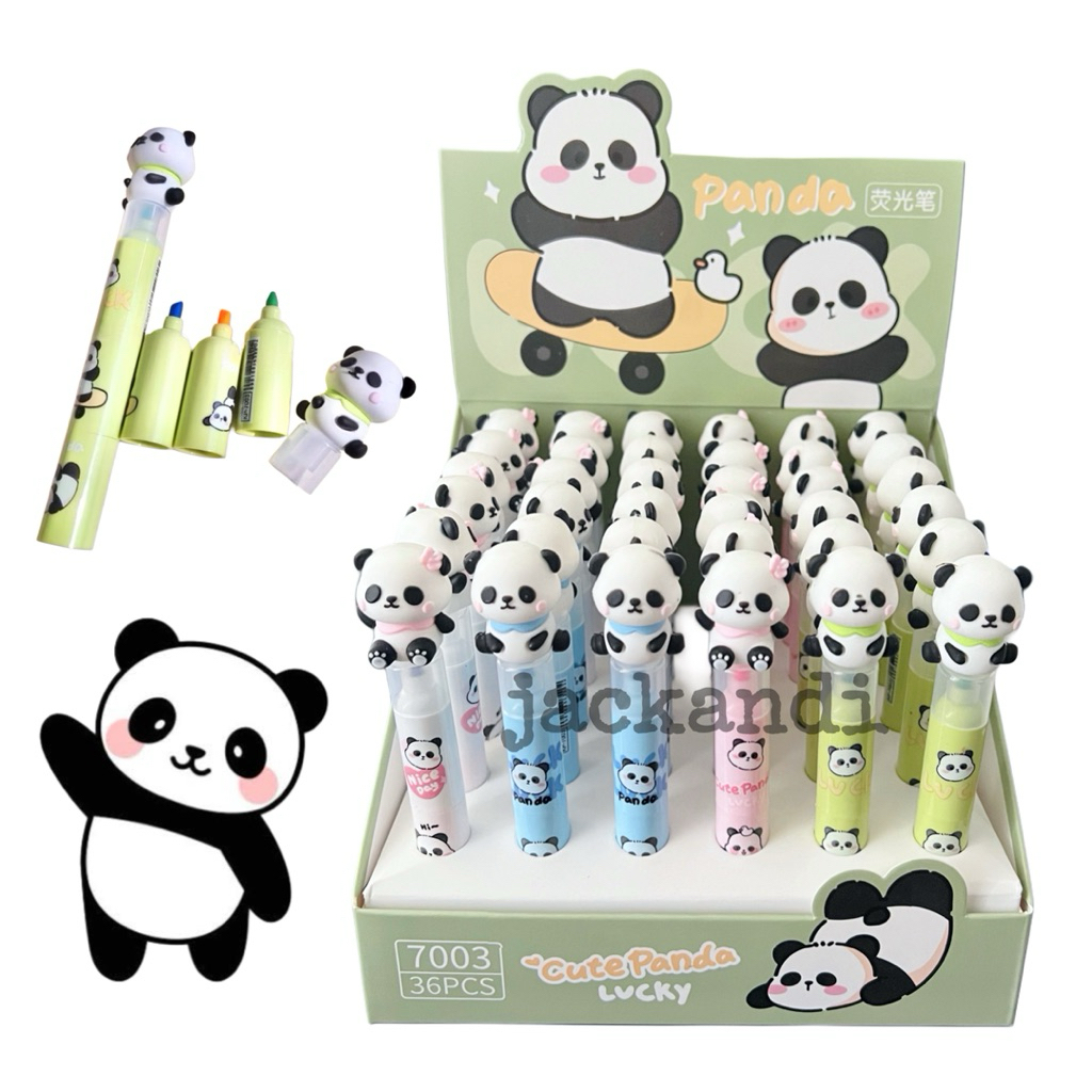 

Stabilo Panda 3 Warna Highlighter Lucu Gemas Anak Sekolah