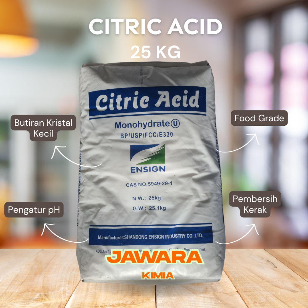 CITRIC ACID FOOD GRADE 1ZAK - 25KG