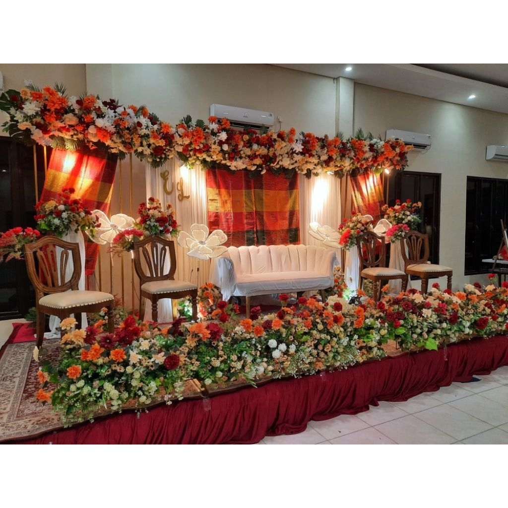 Dekorasi  Pelaminan adat Batak 6 meter