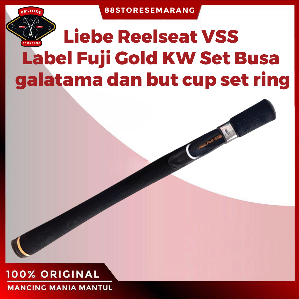 88storekalideres Liebe Reelseat joran Vss label fuji gold kw set busa galatama dan but cup set ring