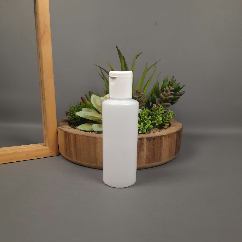 Botol 100 Ml HDPE Natural Fliptop / Botol Fliptop 100 ML / Botol Travel