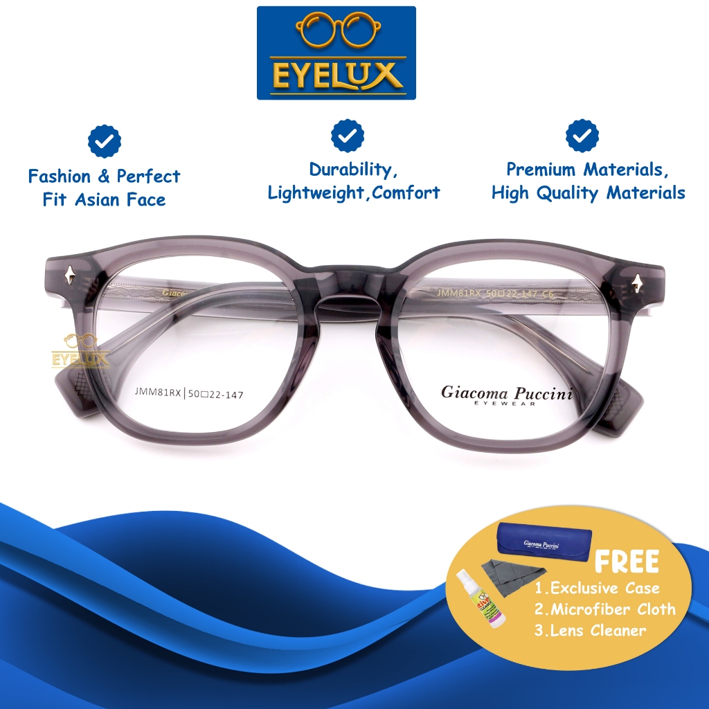 Giacoma Puccini Eyewear / GP JMM-81RX / 50-22-147 / Frame Kacamata Giacoma Puccini ORIGINAL