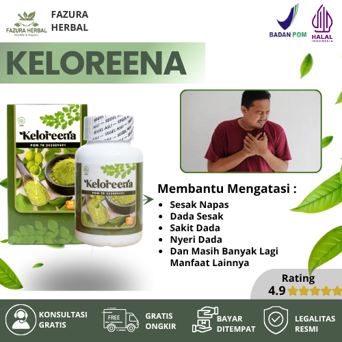 Keloreena Obat Sesak Napas, Dada Sesak, Sakit Dada, Nyeri Dada, Napas Tersendat, Masalah Pernapasan