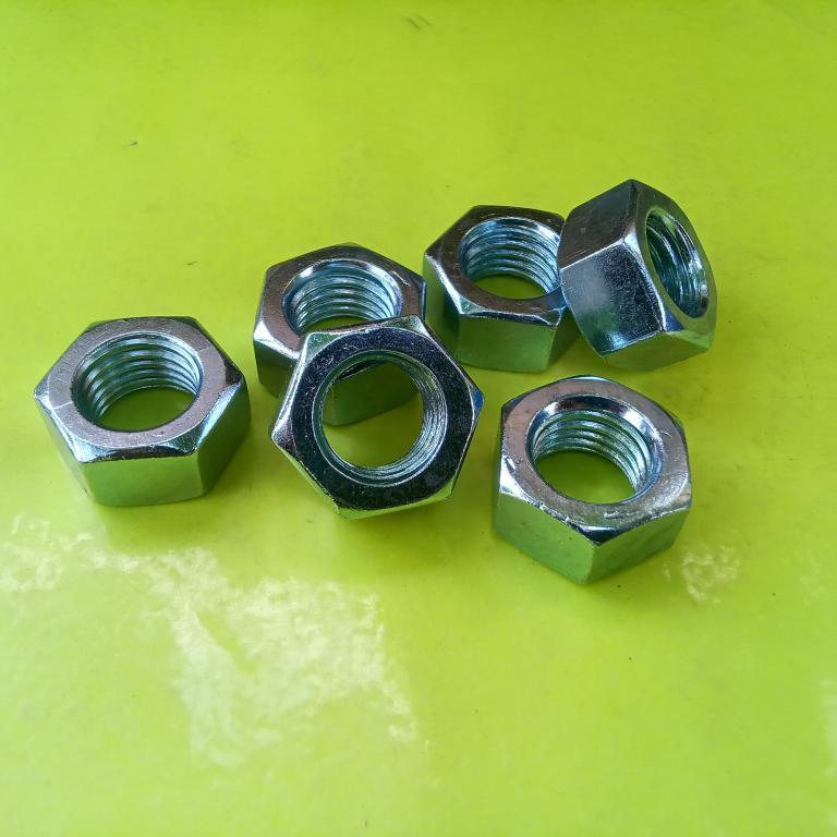 MUR GALVANIS M24 PUTIH/ MUR BAUT KUNCI 36 / MUR PUTIH M24  / MUR GALVANIZ M24 / NUT M24 BAUT 36