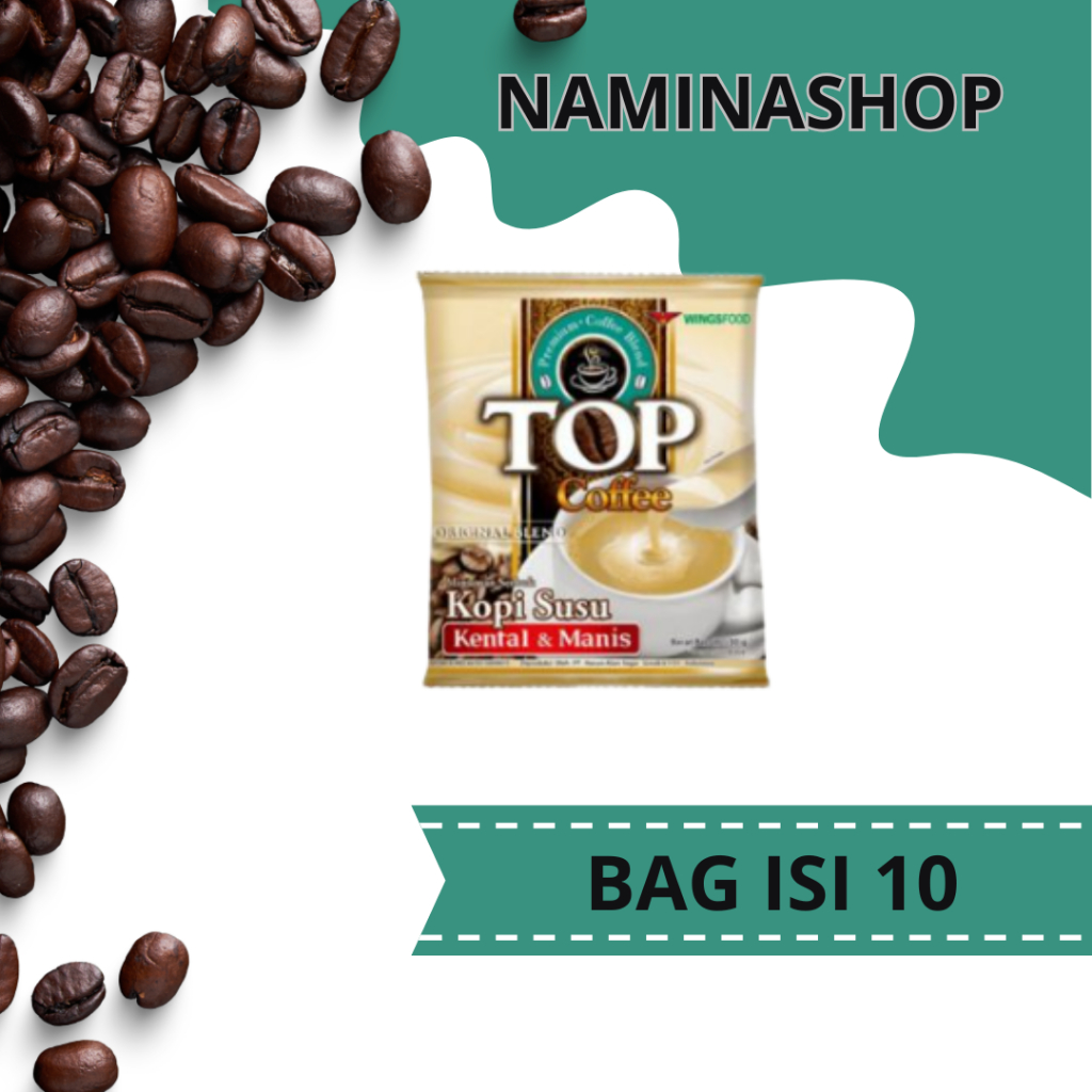 

TOP COFFEE SUSU KENTAL MANIS INSTAN - TOP KOPI SUSU 12 X 30G
