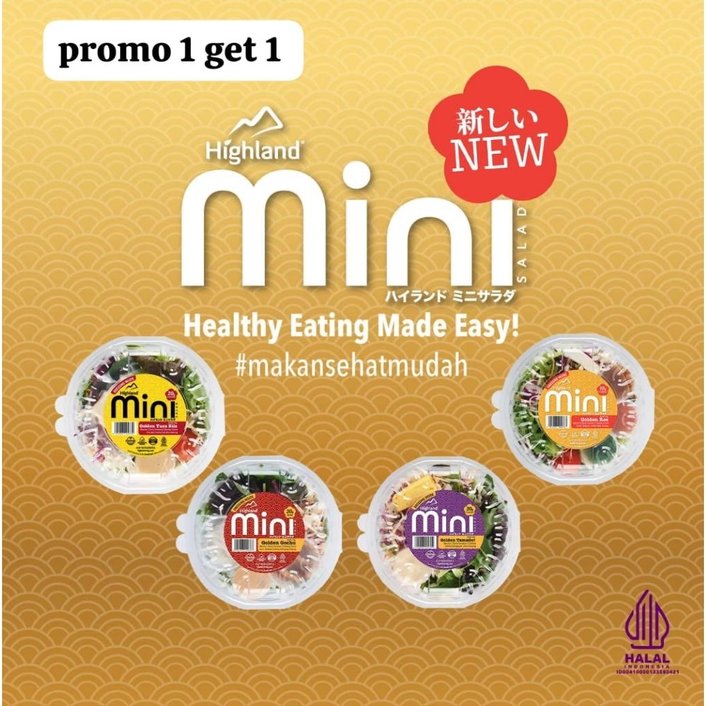 

Salad Mini Highland GOLDEN + Dressing 100gr