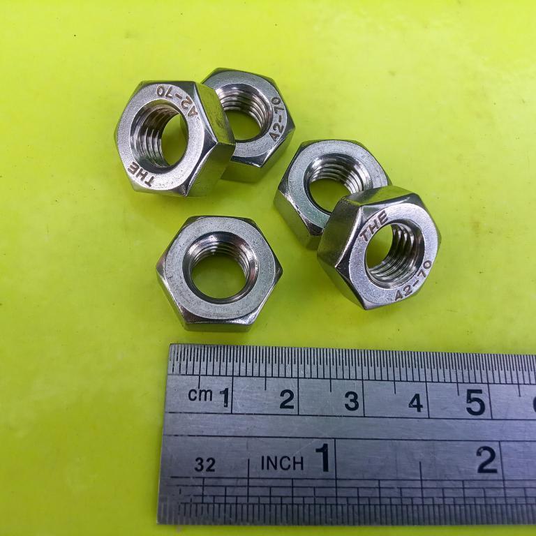 MUR SS M12 / MUR BAUT KUNCI 19 / MUR STAINLESS M12 / MUR M12 STAINLESS STEEL / NUT M12 SS304 ANTI KA